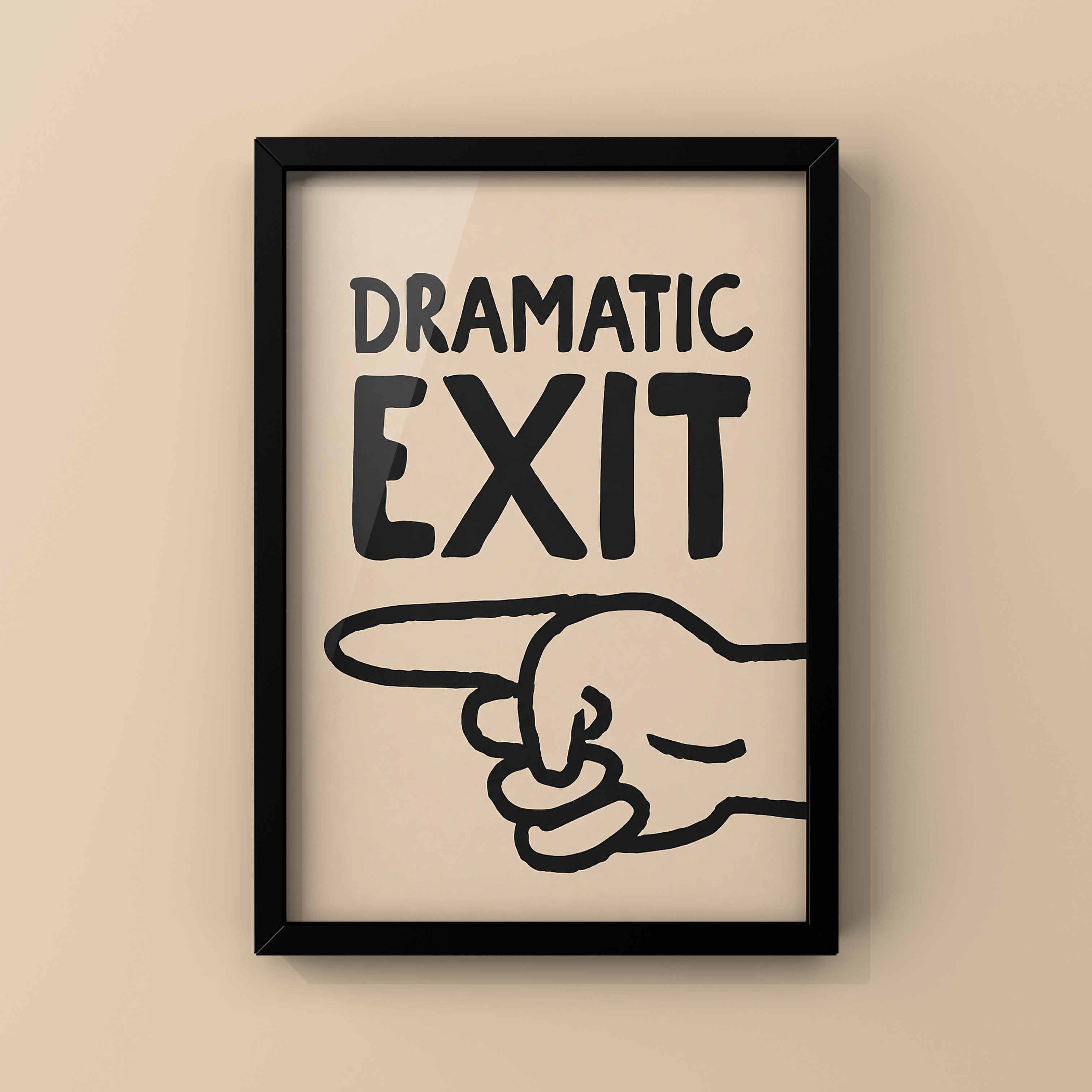 Dramatic exit